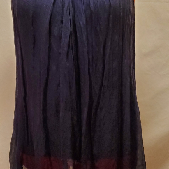 STELLA ROSA SILK TOP.  TANK TOP, NAVY, LARGE - Picture 3 of 8